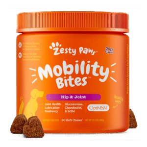Hip & Joint Mobility Bites Soft Chews for Dogs, With Glucosamine + Chondroitin & MSM, Functional Dog Supplement