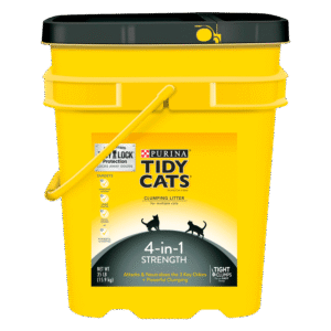Purina Tidy Cats Clumping Cat Litter, 4-in-1 Strength Multi Cat Litter, 35 lb. Pail