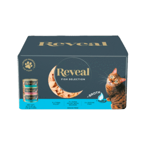 Reveal Natural Wet Cat Food, Fish in Broth Variety Pack, 2.47oz 8 Cans