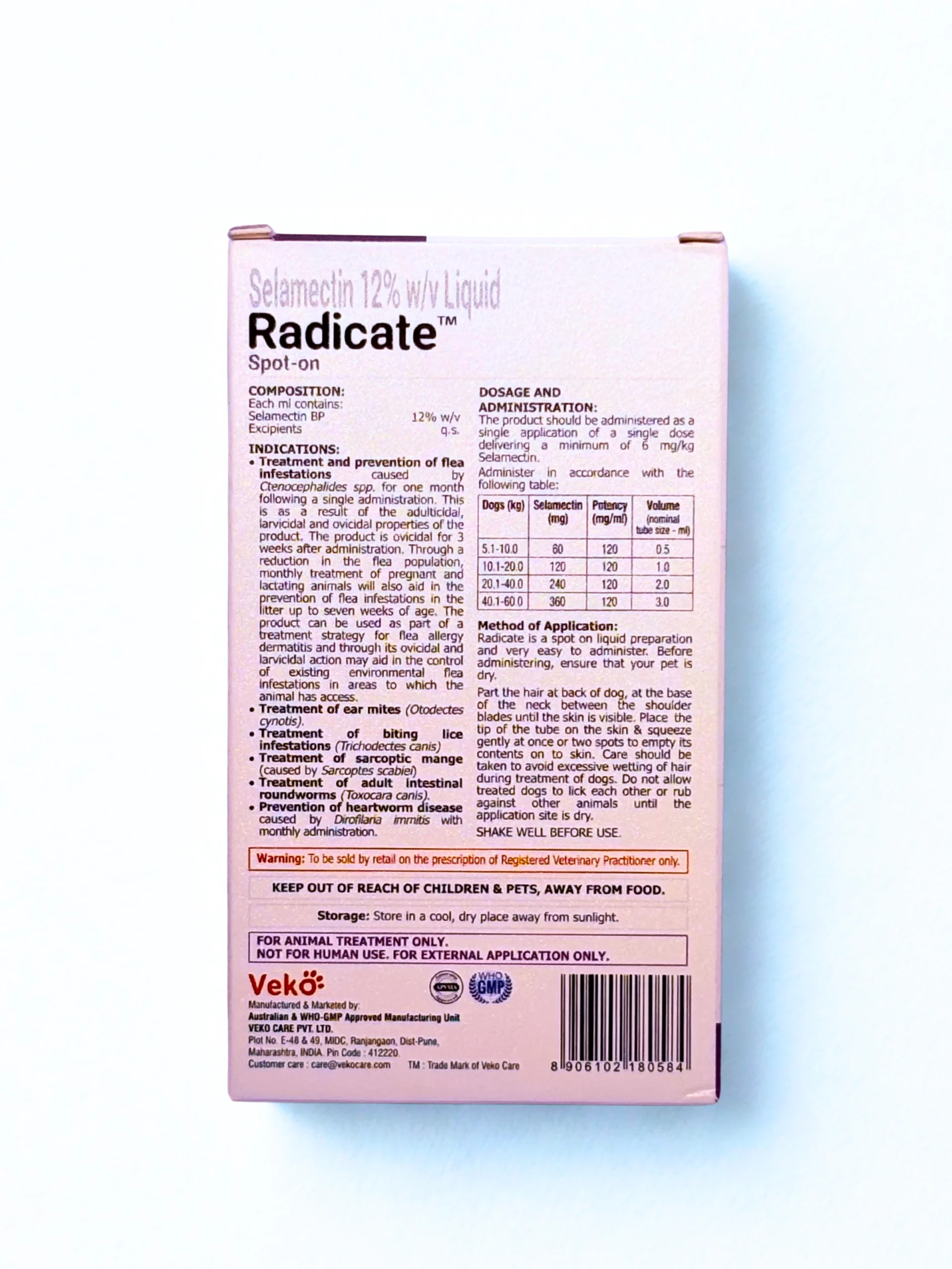 RADICATE SPOT ON 20 TO 40KG 2.0ML - Image 2