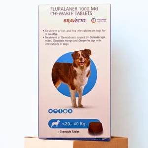 BRAVECTO 20 TO 40KG 1 CHEWABLE TABLET