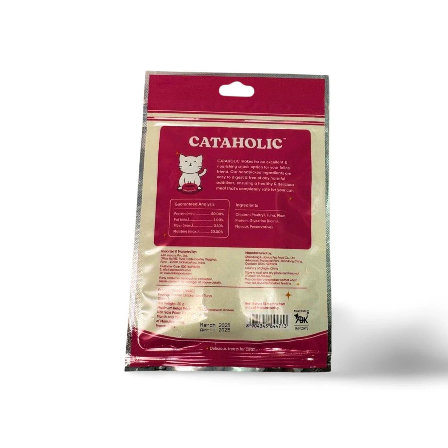 CATAHOLIC CHICKEN & TUNA 50 GM - Image 2