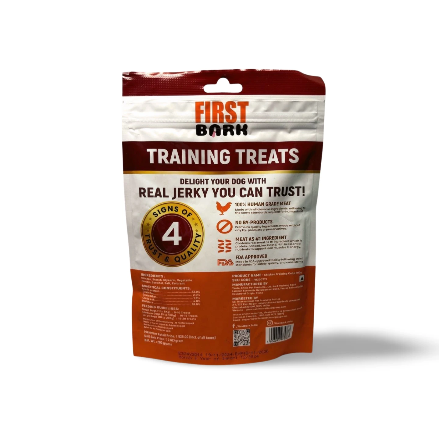 FIRST BARK CHICKEN TRAINING CUBE 200 GM - Image 2