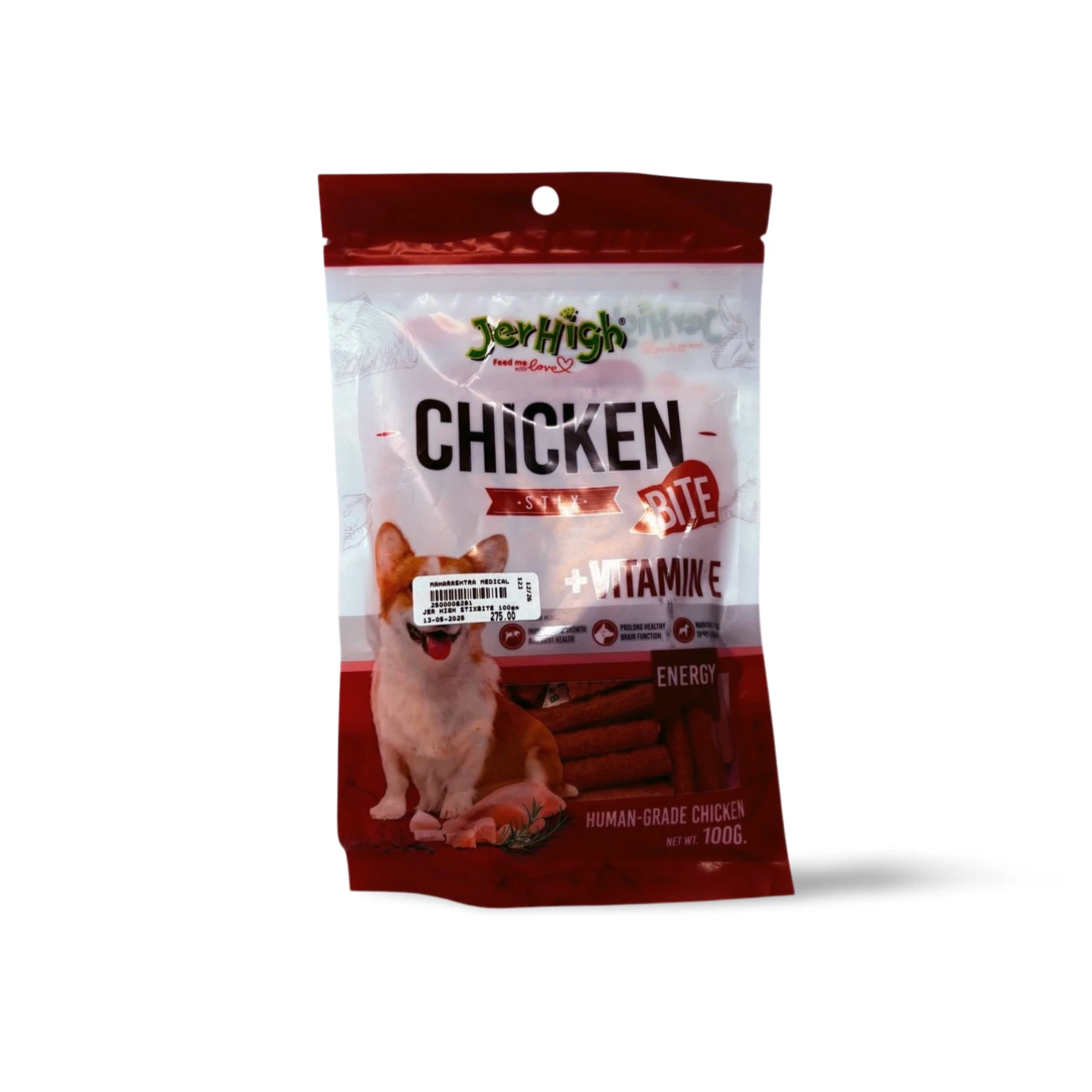 JERHIGH CHICKEN BITE STIX 100GM