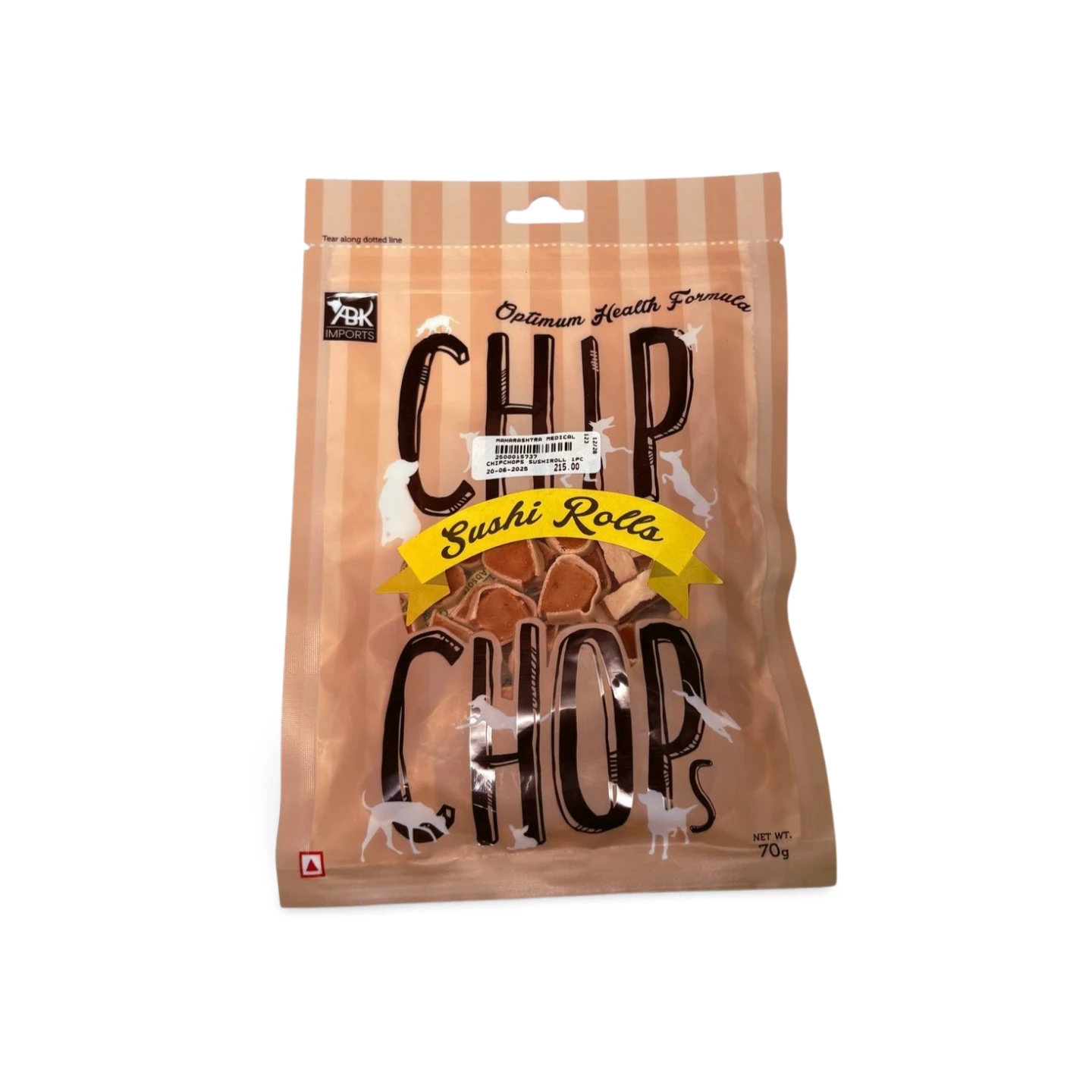 CHIP CHOPS SUSHI ROLLS 70 GM
