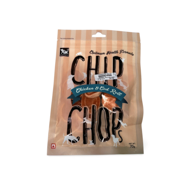 CHIP CHOPS CHICKEN & COD ROLL 70 GM