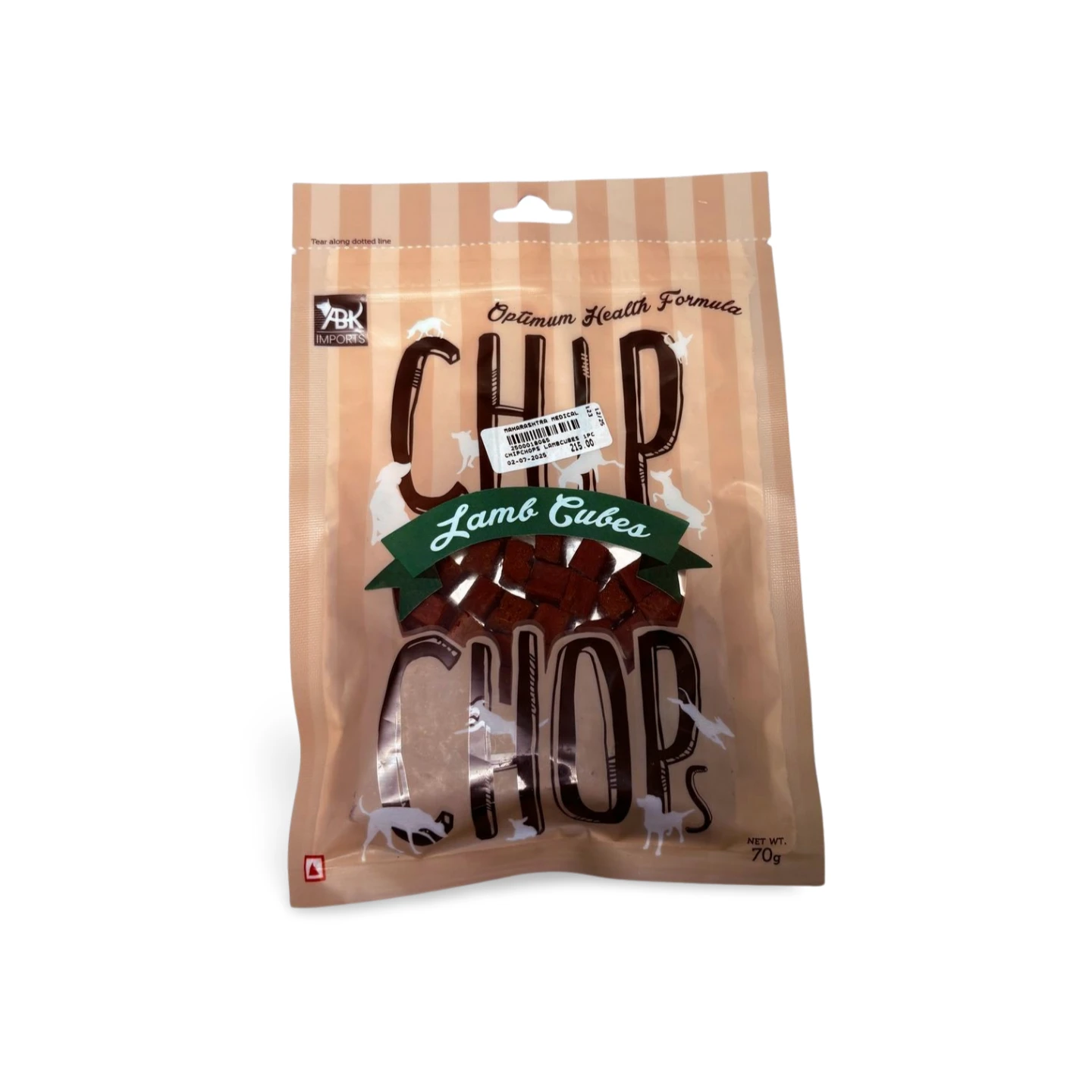 CHIP CHOPS LAMB CUBES 70 GM