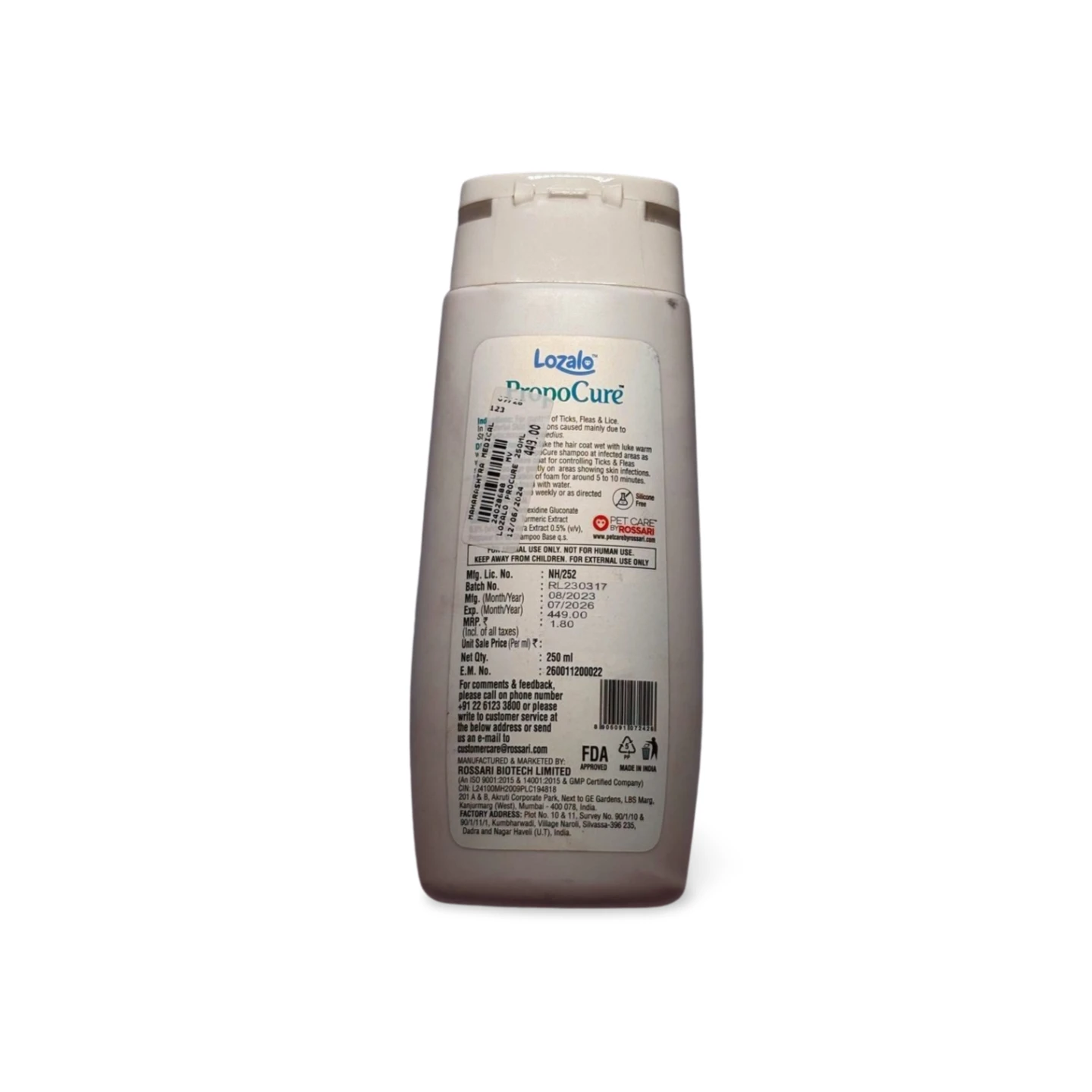 LOZALO PROPOCURE SHAMPOO 250 ML - Image 2