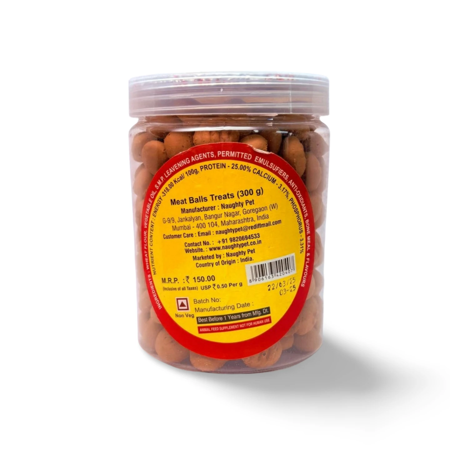 NAUGHTY PET MEAT BALLS DOG BISCUIT - Image 2