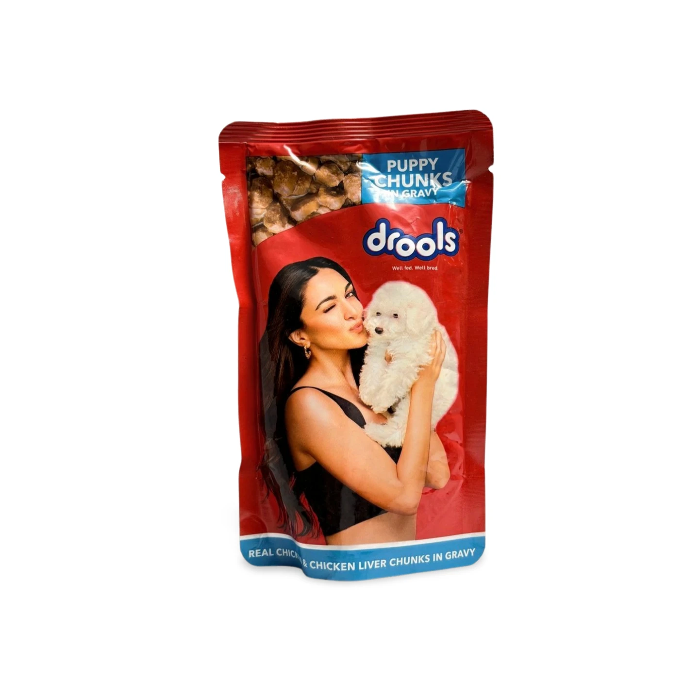 DROOLS REAL CHICKEN & CHICKEN LIVER CHINKS IN GRAVY FOR PUPPY 150 GM