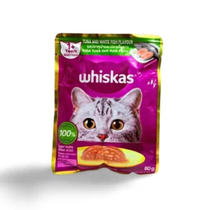 WHISKAS TUNA & WHITE FISH FLAVOUR ADULT CAT 80 GM