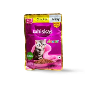 WHISKAS KITTEN CHICKEN IN GRAVY 80 GM