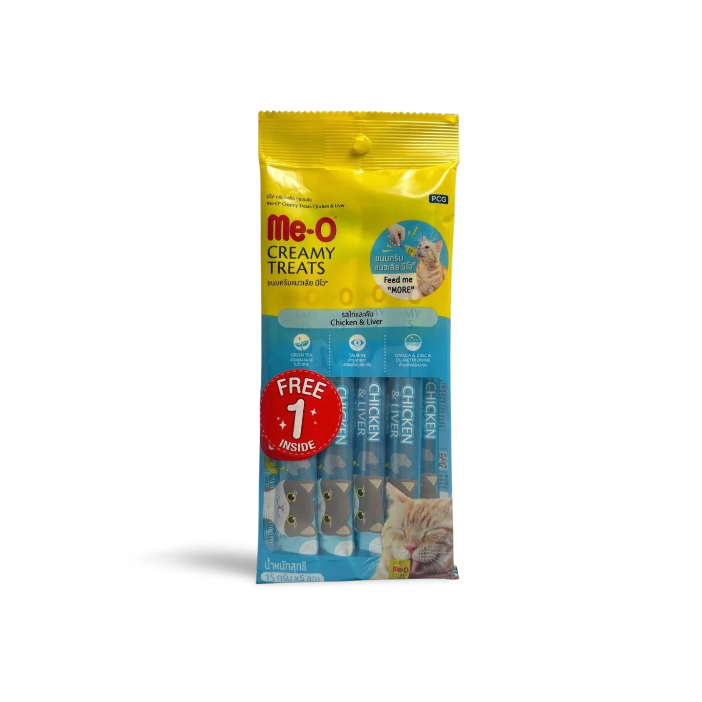 MEO CHICKEN & LIVER CREAMY TREAT 15GM*4 PC