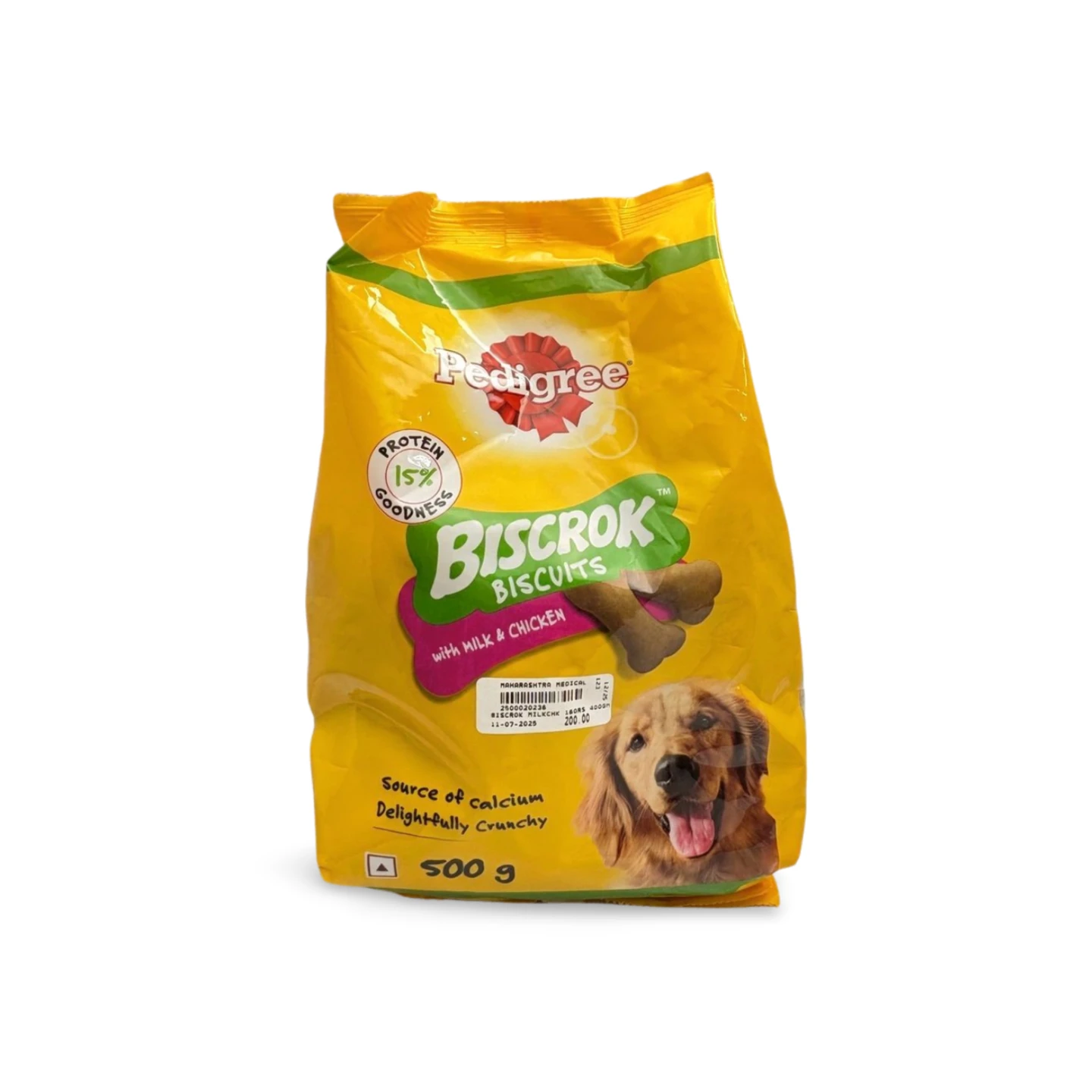 PEDIGREE BISCROK BISCUITS WITH MILK & CHICKEN 500GM