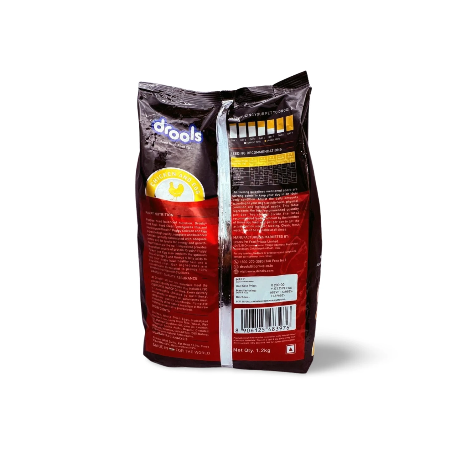 DROOLS PUPPY CHICKEN & EGG 1.2 KG - Image 2