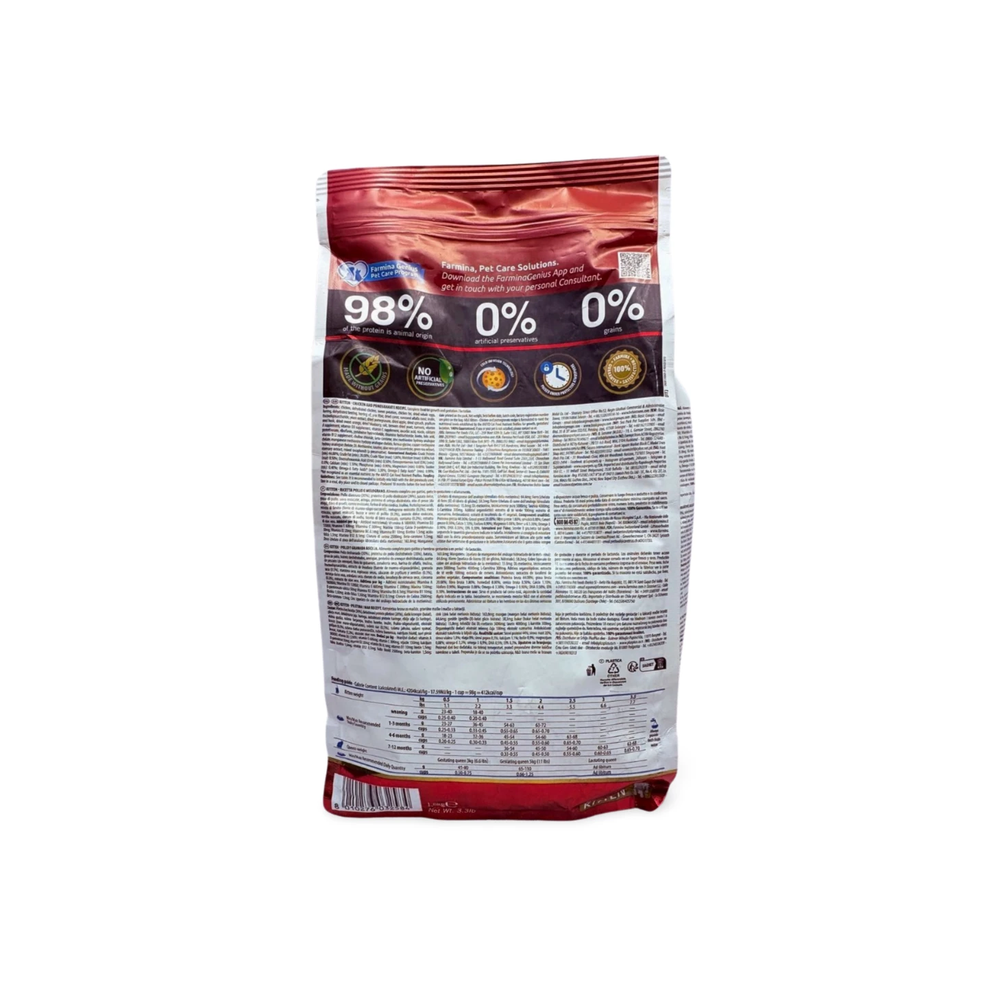 N&D PRIME KITTEN CHICKEN & POMEGRANATE 1.5 KG - Image 2