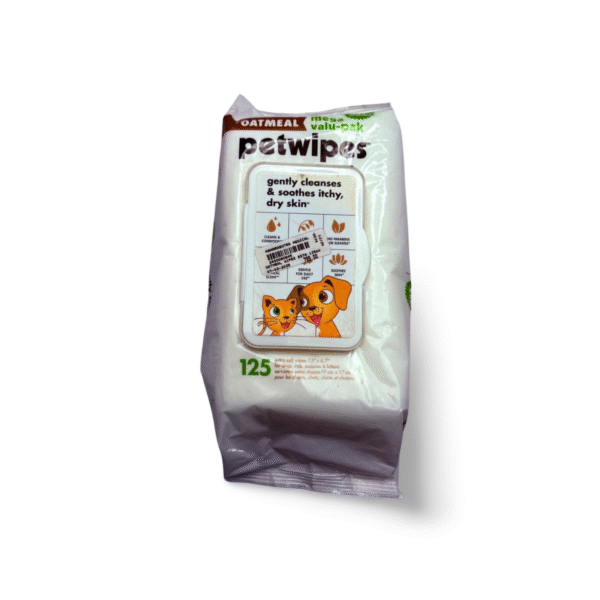 PETKIN OATMEAL PETWIPES MEGA VALUE PACK 125 PCS