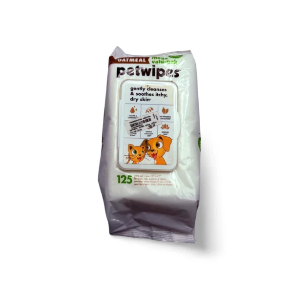 PETKIN OATMEAL PETWIPES MEGA VALUE PACK 125 PCS - Image 2