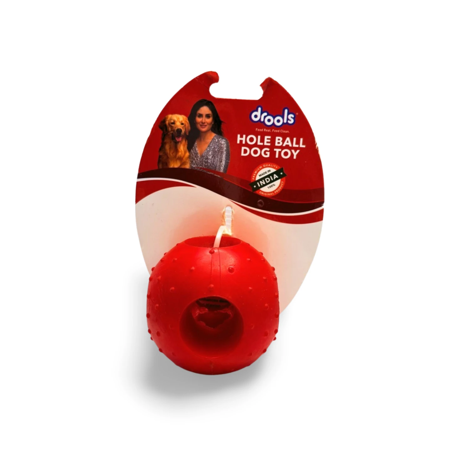 DROOLS HOLE BALL DOG TOY