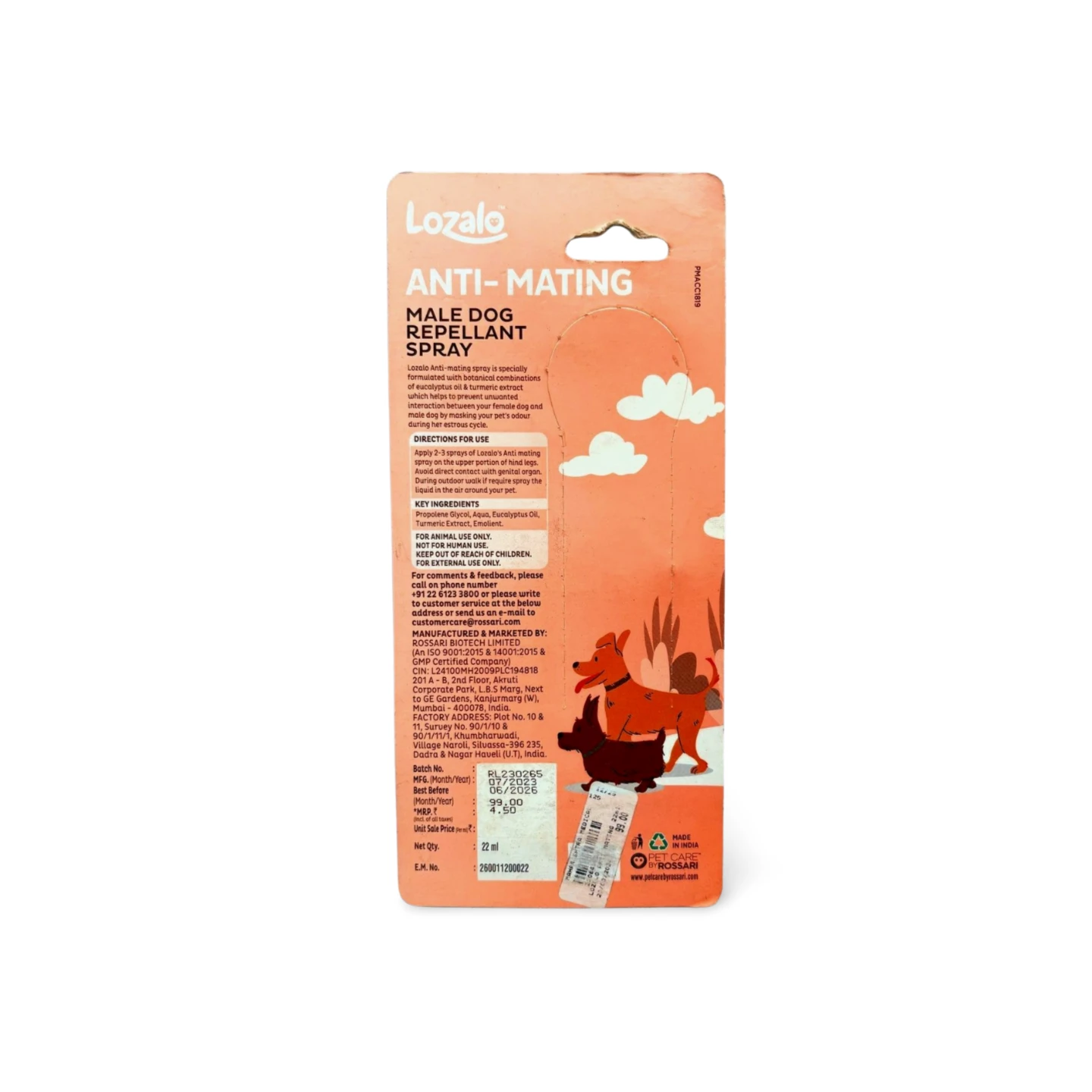 LOZALO ANTI MATING SPRAY 22 ML - Image 2